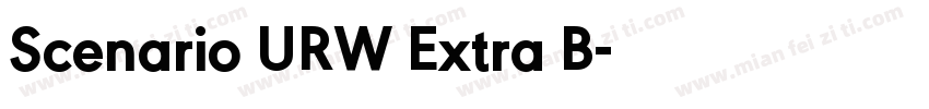Scenario URW Extra B字体转换